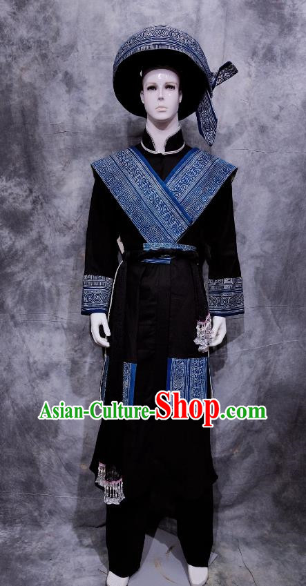 Men Traditional Ethnic Costumes Minority Costumes Catwalk Performance Costumes