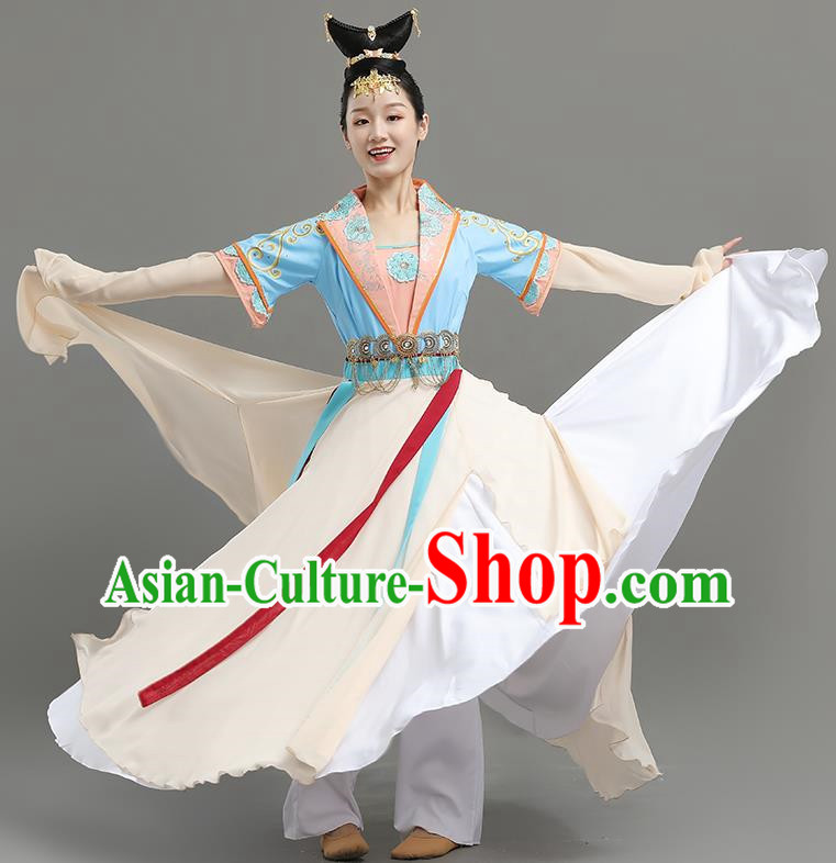Dance Competition Art Examination Dance Feast Performance Costumes Han and Tang Dynasty Dress Dance Elegant Large Skirt Performance Costumes