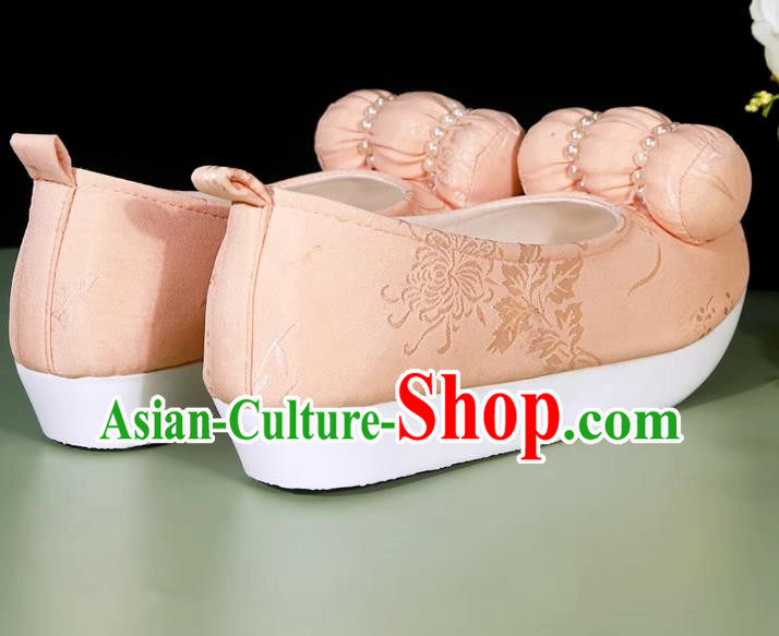 Pink Small Pillow Cloud Head Shoes Climbing Cloud Shoes Hanfu Shoes Cloud Head Girl