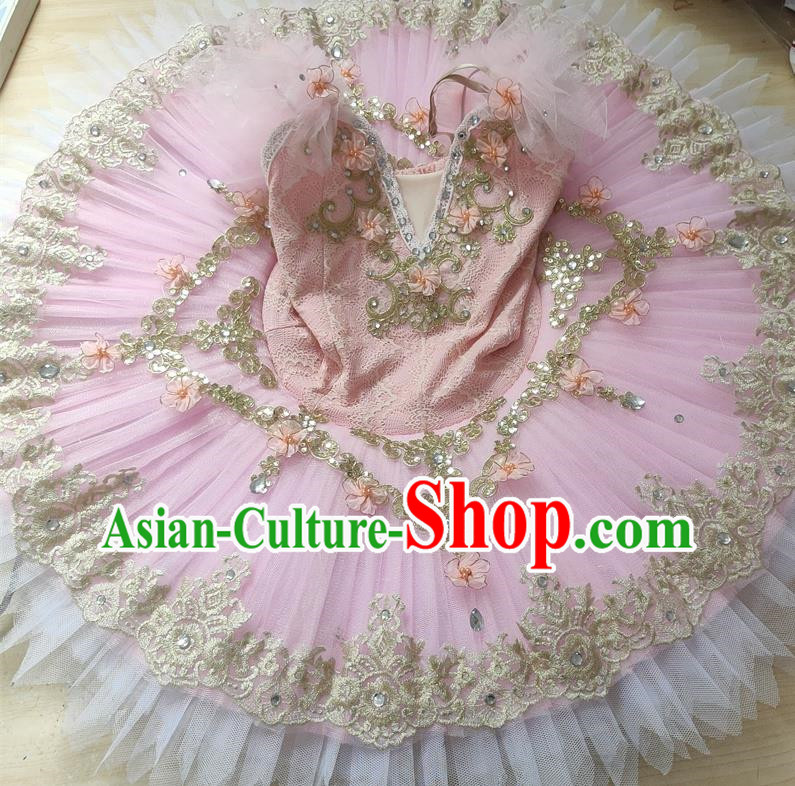 Children Ballet Skirt Female Sleeping Beauty Performance Costume Swan Lake TUTU Yarn Tutu Skirt Stage Costume Competition Performance Costume