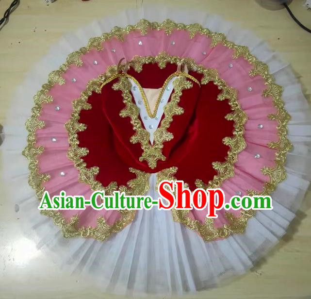 Ballet Ttutu Skirt Children Swan Lake Adult Fluffy Yarn Sleeping Beauty Children Little Swan Costumes