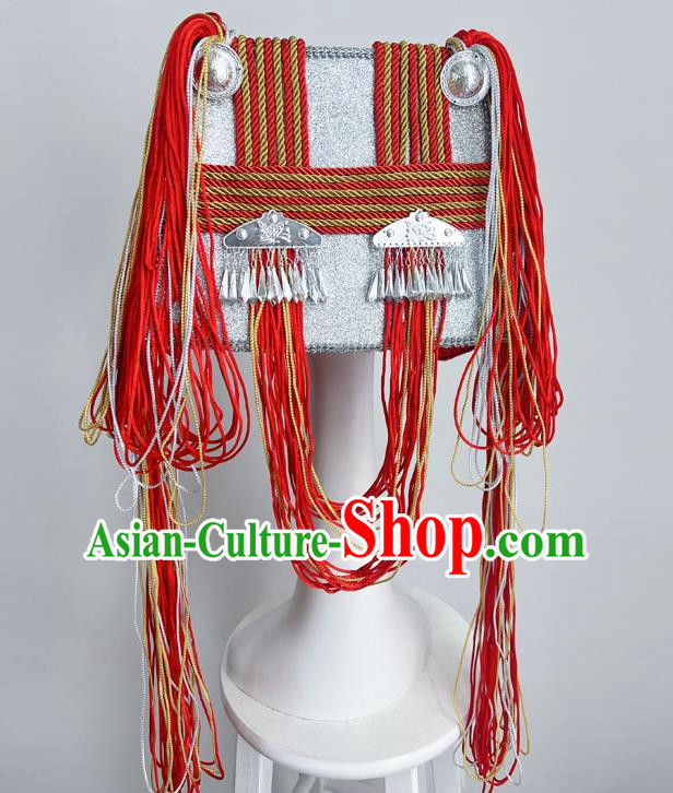 Ethnic Style Art Test Minority Dance Performance Yao And Miao Buyi Red Dance Headdress