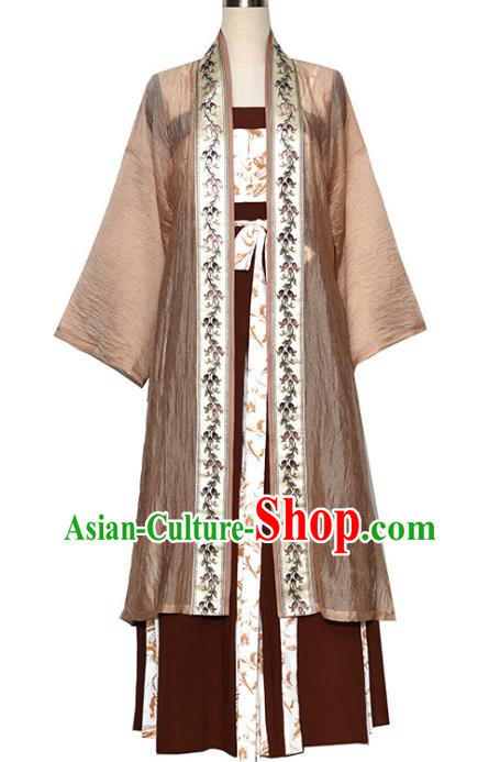 China Traditional Woman Hanfu Ancient Young Mistress Dresses Song Dynasty Garment Costumes Complete Set