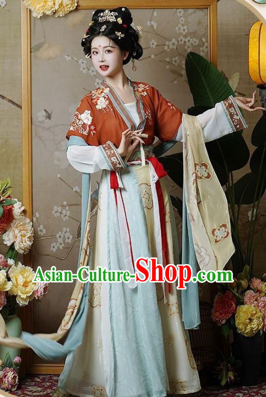 Woman Hanfu Dress China Tang Dynasty Princess Chang Le Clothing Ancient Palace Lady Costumes