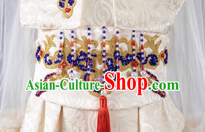 Top China Show Embroidered Costume Children Catwalks Clothing Model Contest Dress