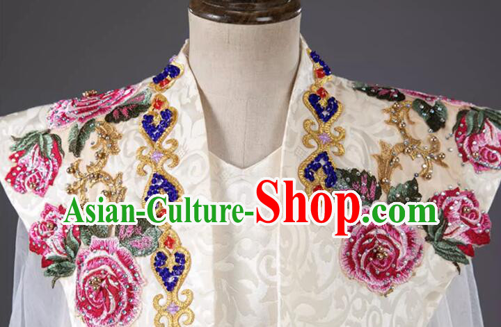 Top China Show Embroidered Costume Children Catwalks Clothing Model Contest Dress