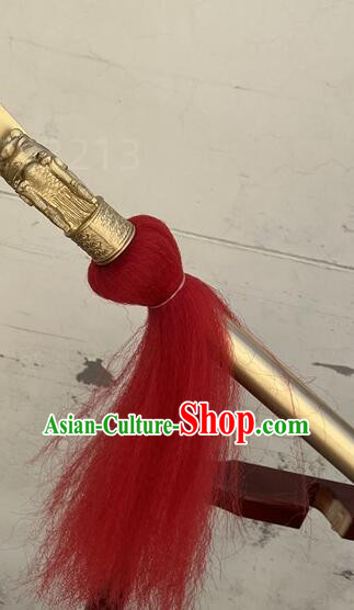 Top Brass Spear Wushu Red Tassel Spear Handmade Zhao Zilong Long Spear