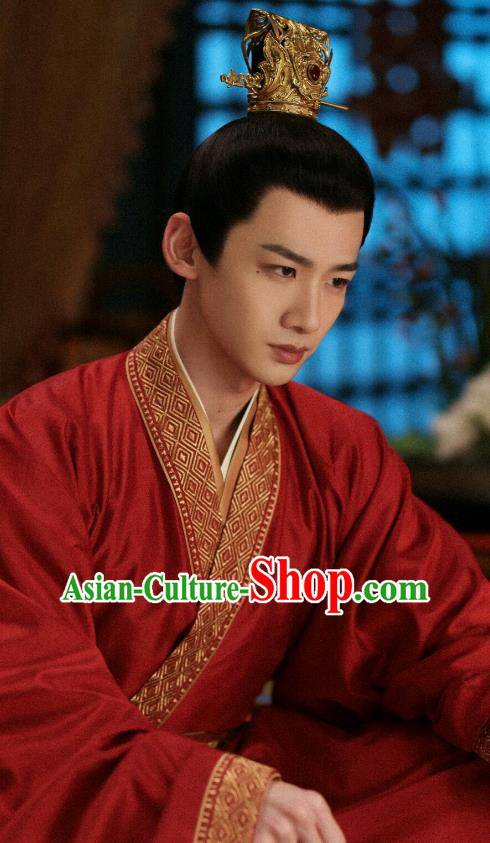 China Traditional Wedding Costume TV Series New Life Begins Prince Yin Zheng Clothing Ancient Groom Red Outfit