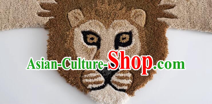 Handmade Woolen Rug African Lion Carpet