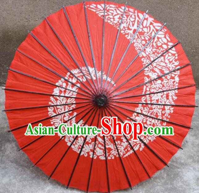 Cartoon Cosplay Red Umbrella Handmade Cotton Paper Umbrella Japanese Dance Umbrella