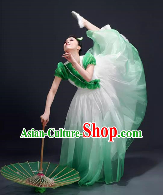 Opening Dance Big Swing Skirt Performance Costume Female Modern Dance Costume Song and Dance Performance Costume Classical Stage Long Skirt