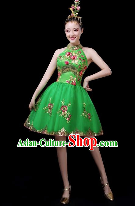 Classical Dance Costumes Opening Dance Skirt Modern Dance Costumes Women Square Dance Dress Folk Music Performance Costumes