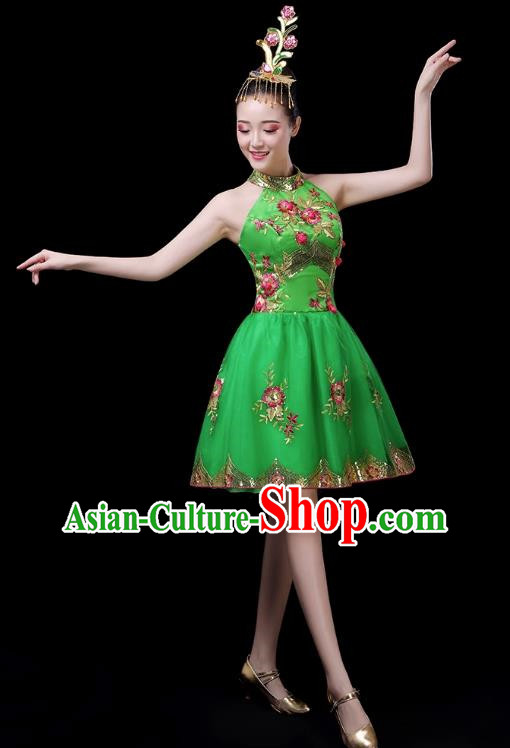 Classical Dance Costumes Opening Dance Skirt Modern Dance Costumes Women Square Dance Dress Folk Music Performance Costumes