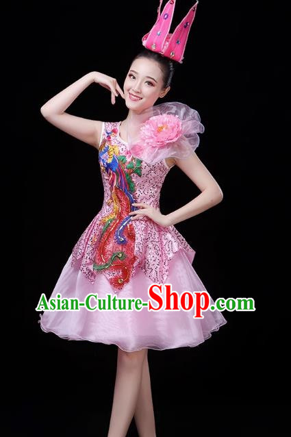 Modern Dance Costume Performance Costume Dress Chorus Fashion Fluffy Skirt Female