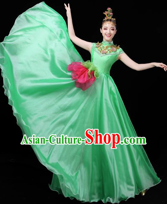 Opening Dance Big Swing Skirt Performance Costume Female Chorus Modern Large Stage Long Skirt Dance Costume