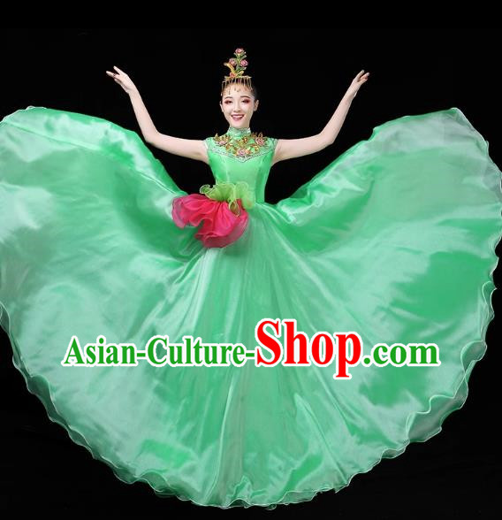 Opening Dance Big Swing Skirt Performance Costume Female Chorus Modern Large Stage Long Skirt Dance Costume