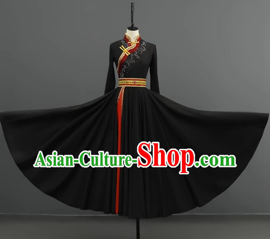 Mongolian Dance Costume Performance Suit Set Women National Costume Art Test Practice Suit Large Swing Skirt