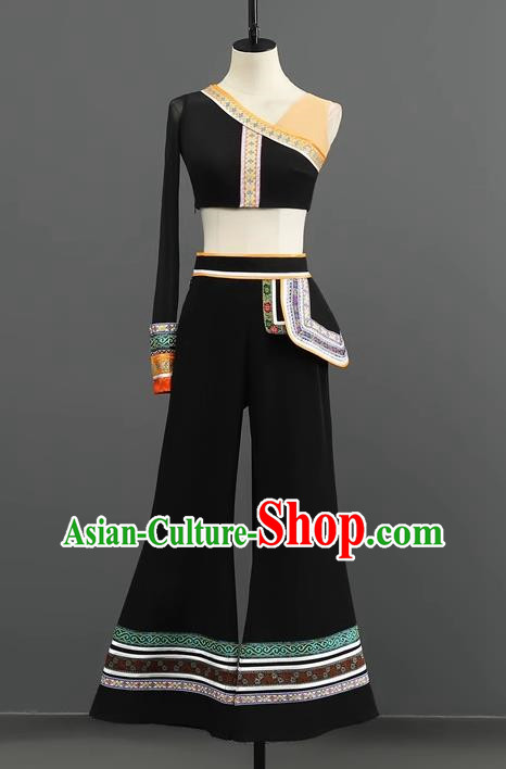 Chinese Minority Dance Repertoire Red Dragonfly Adult Practice Art Test Performance Dance Performance Costume