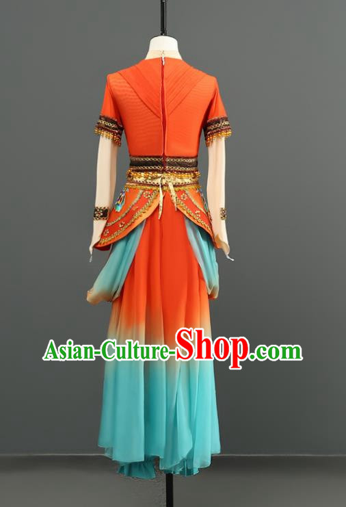 Classical Dance Dunhuang Flying Elegant Rebound Pipa Chinese Exotic Dunhuang Costumes