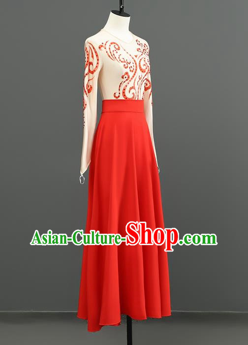 Dance Skirt Classical Dance National Style Stage Performance Hanfu Taoli Cup Shocking Chu Same Style Dance Skirt Girl