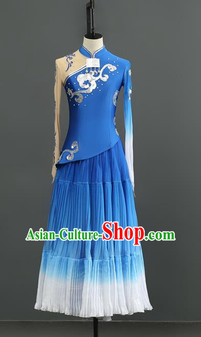 Taoli Cup Repertoire Yi Women Dance Costume Yunshui Yiren Ethnic Style Test Large Skirt Performance Costume