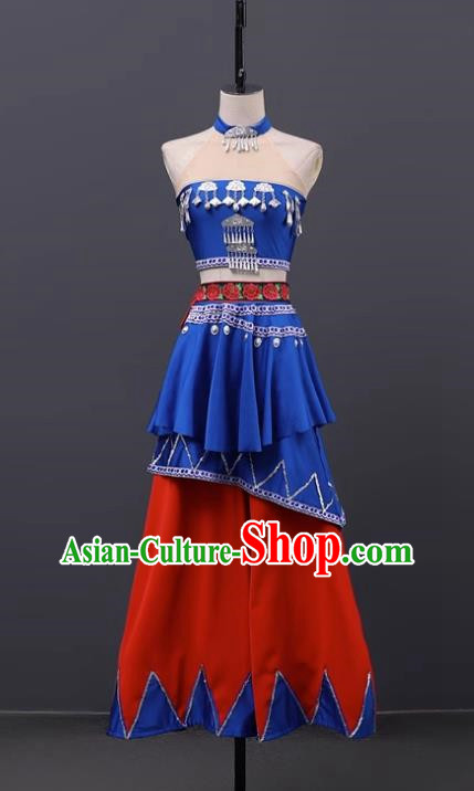 Dancing Flowers And Seedlings Dai Costumes Rain Bamboo Forest Shao Duoli Stage Costumes