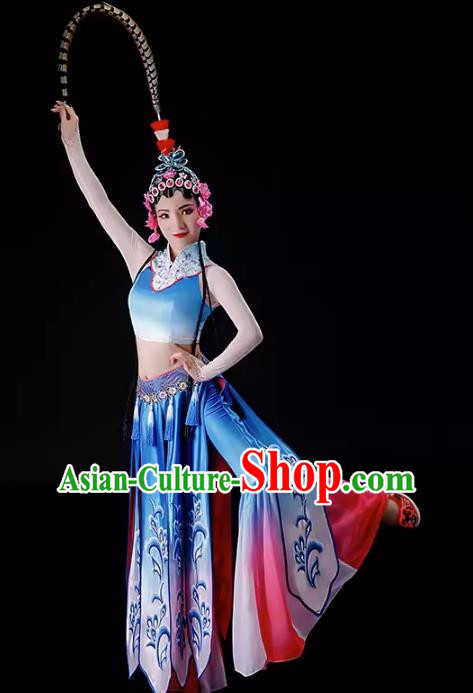 Qiaohuadan Performance Costume Chiling Children Performance Costume Classical Dance Pear Blossom Song Performance Costume Xinyouxi Dance Costume