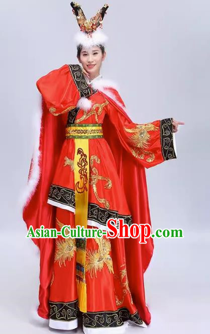 Performance Costume Female Fairy Wang Zhaojun Ancient Costume Female Han Costume Dance Costume