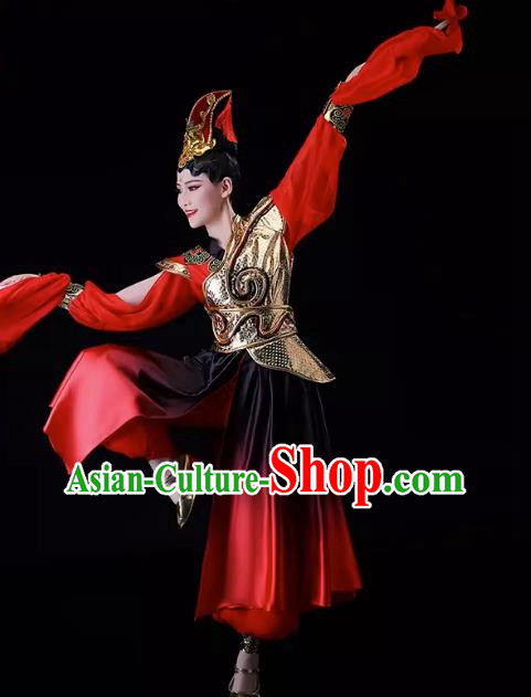 Drumming Performance Costumes Female Gongs And Drums Team Opening Dance Performance Costumes Atmospheric Majestic Gongs And Drums Water Drums Chinese Style