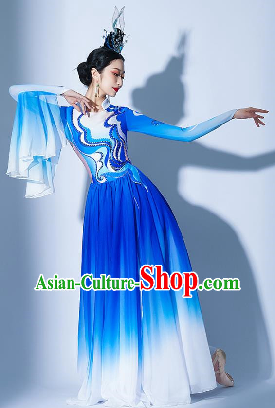 Women Elephant Landscape Costumes Chang An Fantasy Night Dance Costumes Modern Dance Costumes Opening Dance Classical Dance Costumes