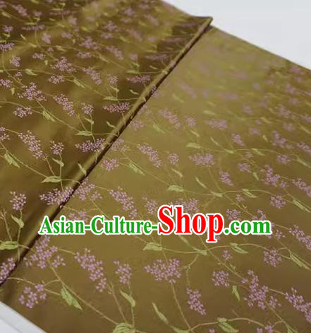 Brown China Cheongsam Cloth Classical Pentas Pattern Material Traditional Design Brocade Fabric