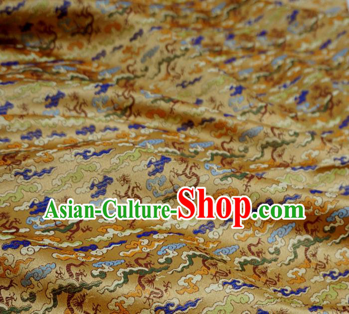Claybank China Classical Dragons Pattern Material Traditional Hanfu Design Brocade Fabric Ancient Costume Cloth