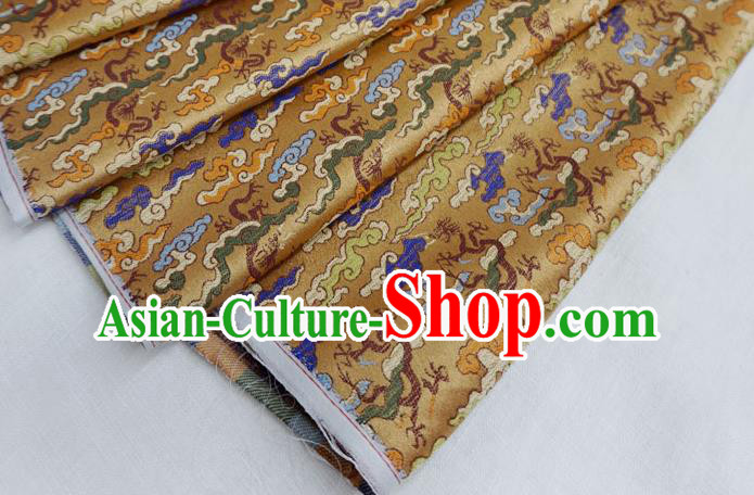 Claybank China Classical Dragons Pattern Material Traditional Hanfu Design Brocade Fabric Ancient Costume Cloth