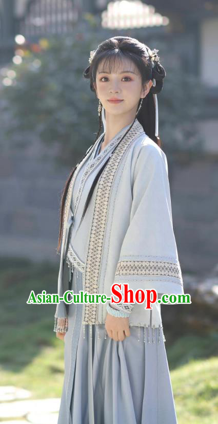 China Song Dynasty Female Civilian Dress TV Series New Life Begins Li Wei Garment Costumes Ancient Young Lady Clothing