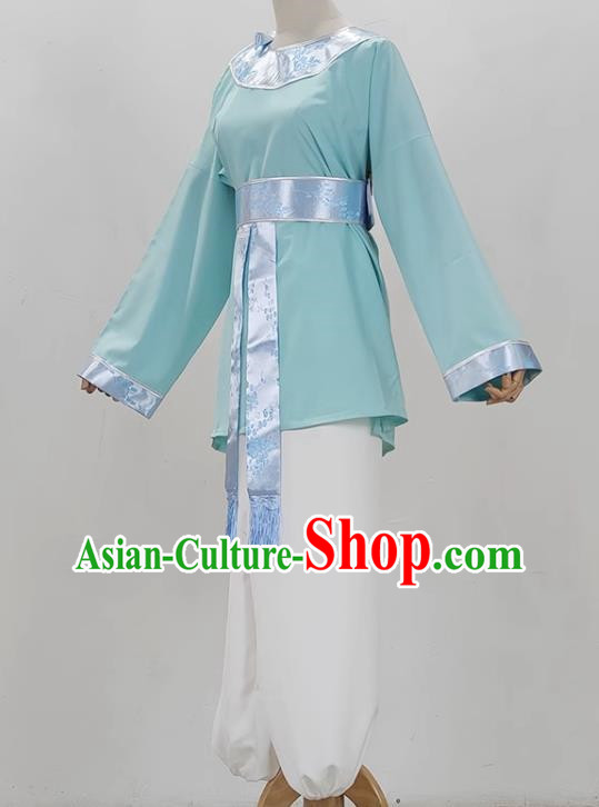 Yue Opera Splitting The Mountain To Save Mother Agarwood Costume Ancient Costume Round Neck Book Children Clothes Huangmei Opera Performance Clothes Baby Clothes