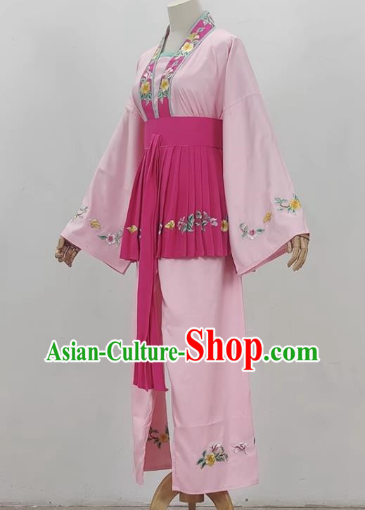 Pink Opera Maid Costumes Ancient Costumes Shaoxing Opera Huangmei Opera Performance Costumes Five Girls Birthday Maid Costumes Stage Performance Costumes