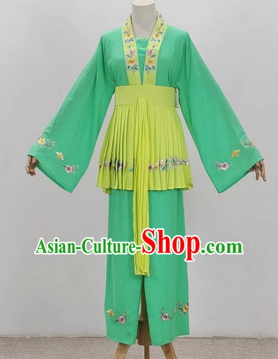 Green Opera Maid Costumes Ancient Costumes Shaoxing Opera Huangmei Opera Performance Costumes Five Girls Birthday Maid Costumes Stage Performance Costumes