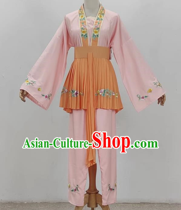 Light Pink Opera Maid Costume Ancient Costume Shaoxing Opera Huangmei Opera Performance Costume Five Girls Birthday Maid Costume Stage Performance Costume