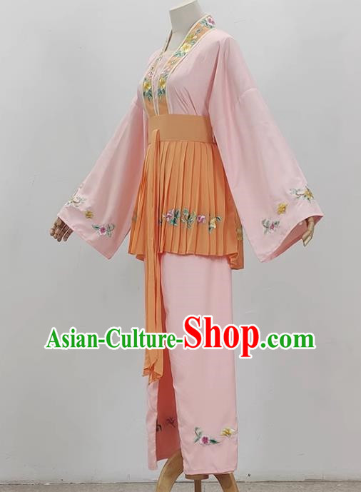 Light Pink Opera Maid Costume Ancient Costume Shaoxing Opera Huangmei Opera Performance Costume Five Girls Birthday Maid Costume Stage Performance Costume