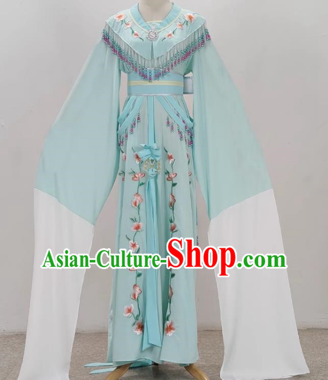 Light Green Shaoxing Opera Hua Dan Costume Costumes Miss Costumes Opera Stage Performance Costumes