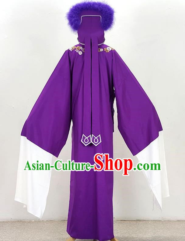 Purple Slope Collar Xu Xian Xiaosheng Embroidered Costume Drama Opera Yue Opera Huangmei Opera Qiong Opera Costume Dance Performance Costume