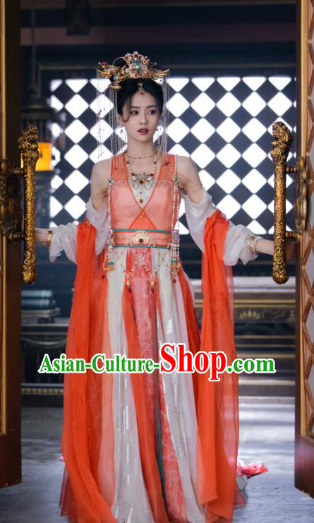 China Xianxia Drama Fairy Ye Xiwu Dresses Till The End of The Moon Ancient Princess Costumes