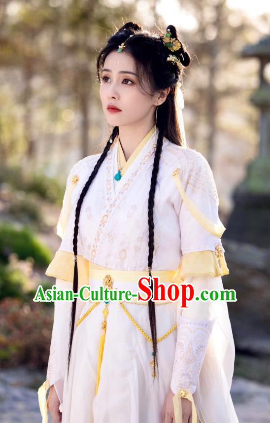 China Xianxia Drama Nine Tails Fox Fairy Li Susu Dress Till The End of The Moon Clothing Ancient Princess Costumes