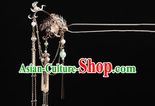China Ancient Princess Hairpin Handmade Ming Dynasty Princess Hair Jewelry Hanfu Tassel Hair Stick