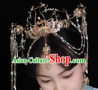 China Ancient Empress Hair Jewelry Handmade Song Dynasty Princess Hairpins Hanfu Headband