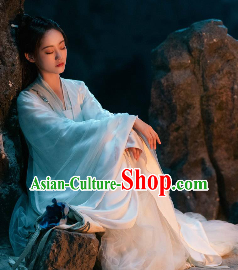 Romantic TV Series Miss The Dragon Gu Qing Yang Dress China Ancient Fairy Costumes Princess Clothing
