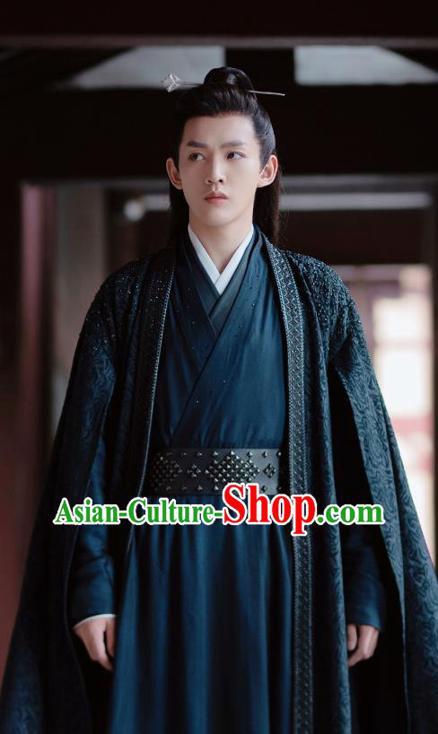 China Swordsman Costumes Ancient Young Hero Clothing Romantic TV Series Miss The Dragon Master Xue Qian Xun Garments
