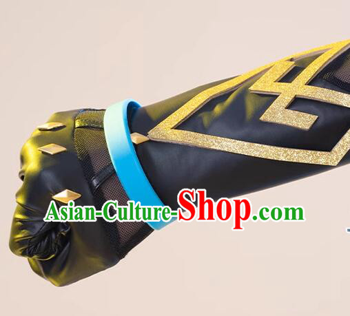 Genshin Female Knight Blue Dress Handmade Woman Sexy Clothing Cosplay Ye Lan Costume