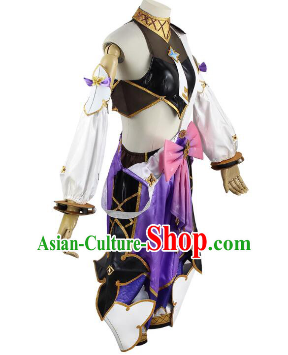 Genshin Cosplay Dolly Costume Young Lady Dress Handmade Role Playing Clothing