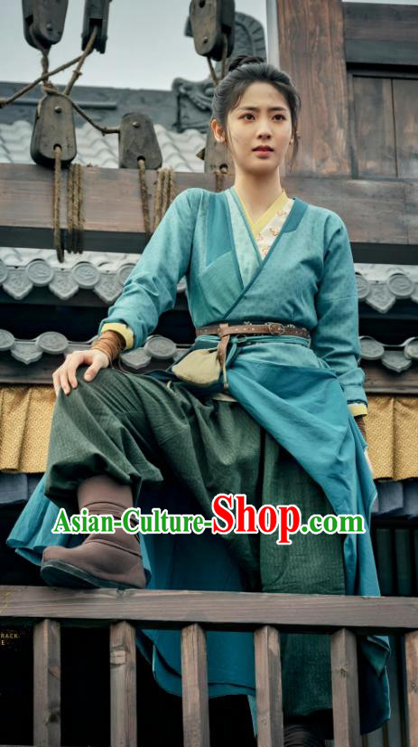 Drama Lost Track of Time Heroine Lu An Ran Clothing China Ancient Swordswoman Historical Costumes Female Civilian Dresses